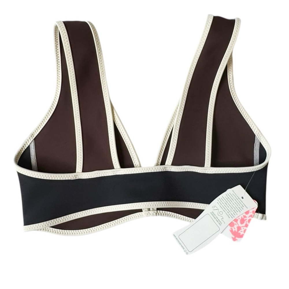 Seea x Free People Darla Top in Cappucino/Black | LARGE NWT - Picture 4 of 8